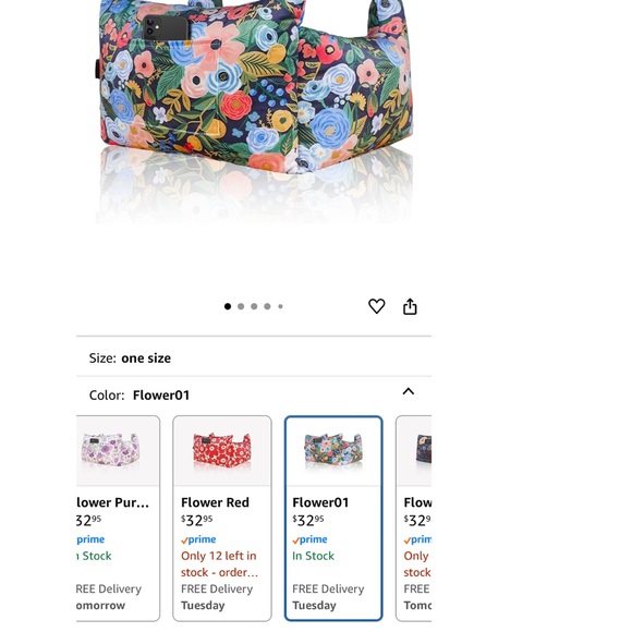 Floral Post Mastectomy Pillow - Picture 2 of 3